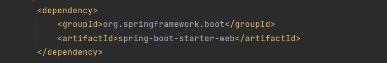 spring boot starter web dependency